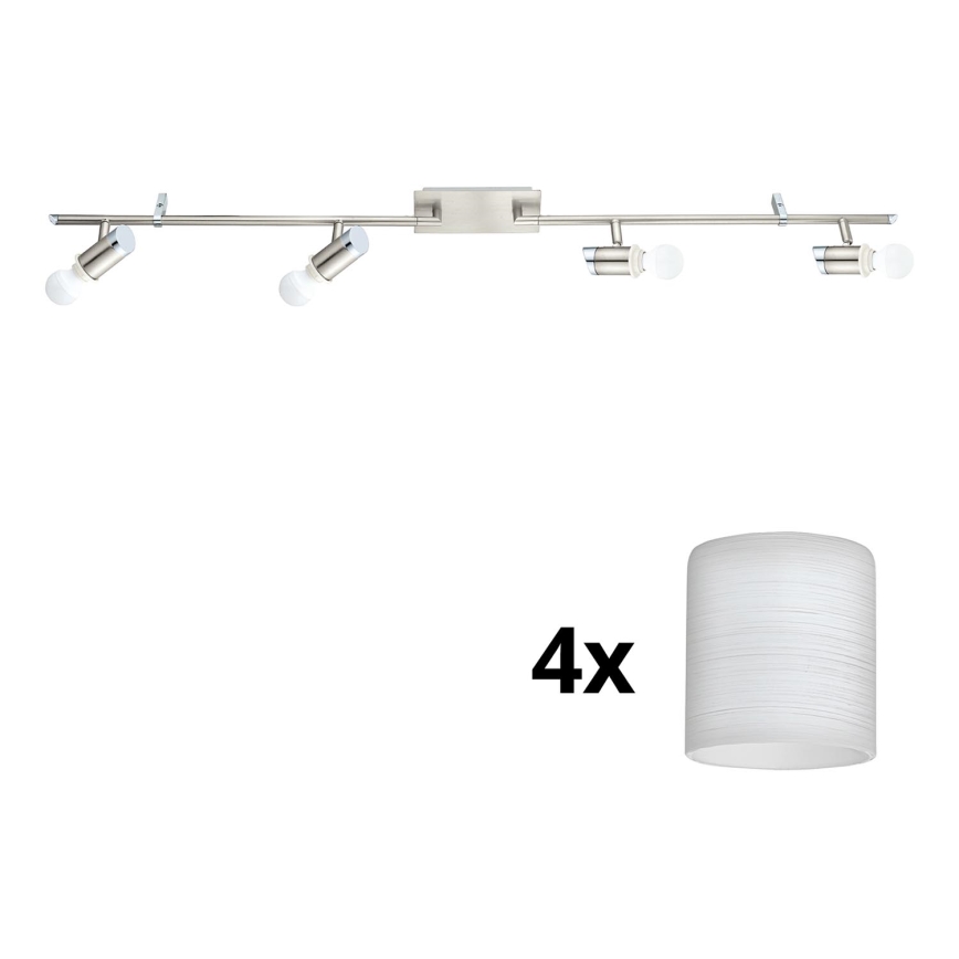 Eglo - LED Reflektorska lampa MY CHOICE 4xE14/4W/230V  krom/bela