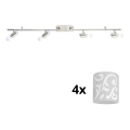 Eglo - LED Reflektorska lampa MY CHOICE 4xE14/4W/230V krom/bela
