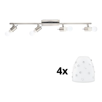Eglo - LED Reflektorska lampa MY CHOICE 4xE14/4W/230V krom/bela