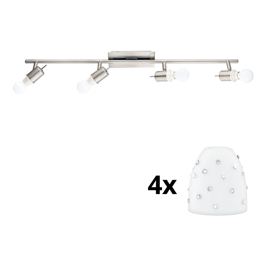 Eglo - LED Reflektorska lampa MY CHOICE 4xE14/4W/230V krom/bela