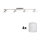 Eglo - LED Reflektorska lampa MY CHOICE 4xE14/4W/230V krom/bela