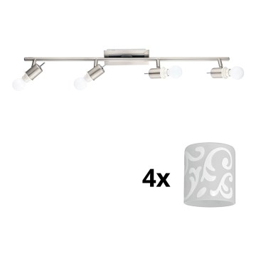 Eglo - LED Reflektorska lampa MY CHOICE 4xE14/4W/230V krom/bela