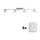 Eglo - LED Reflektorska lampa MY CHOICE 4xE14/4W/230V krom/bela