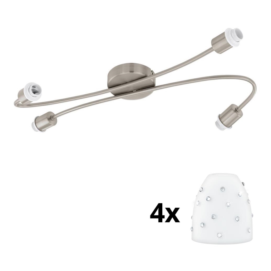 Eglo - LED Reflektorska lampa MY CHOICE 4xE14/4W/230V krom/bela