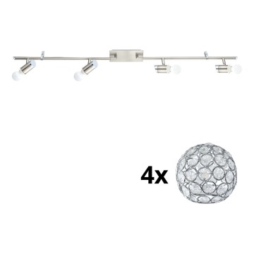 Eglo - LED Reflektorska lampa MY CHOICE 4xE14/4W/230V krom