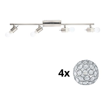 Eglo - LED Reflektorska lampa MY CHOICE 4xE14/4W/230V krom