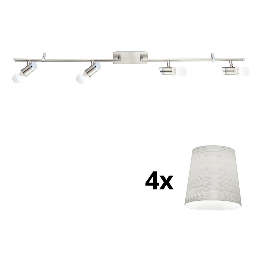 Eglo - LED Reflektorska lampa MY CHOICE 4xE14/4W/230V krom/kremasta