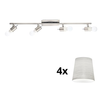 Eglo - LED Reflektorska lampa MY CHOICE 4xE14/4W/230V krom/kremasta