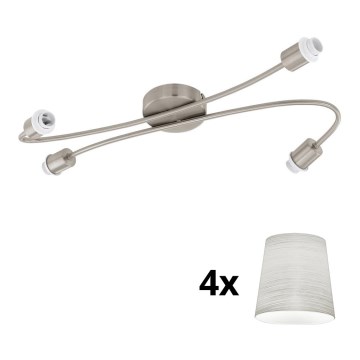 Eglo - LED Reflektorska lampa MY CHOICE 4xE14/4W/230V krom/kremasta