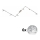 Eglo - LED Reflektorska lampa MY CHOICE 6xE14/4W/230V krom/bela/crno