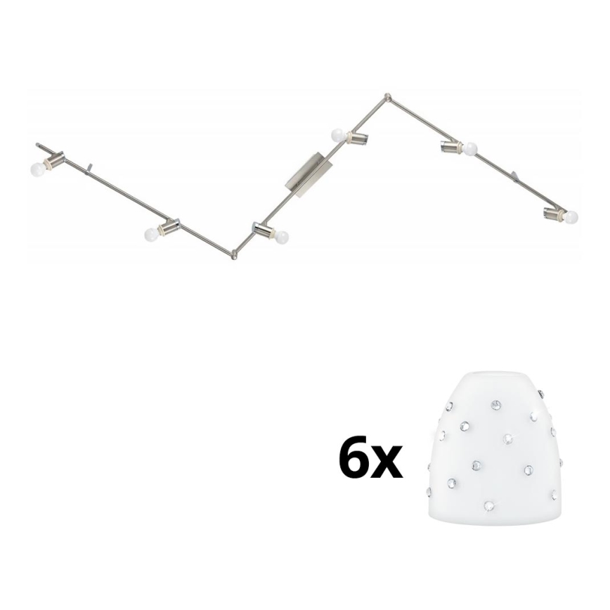 Eglo - LED Reflektorska lampa MY CHOICE 6xE14/4W/230V krom/bela