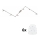 Eglo - LED Reflektorska lampa MY CHOICE 6xE14/4W/230V krom/bela