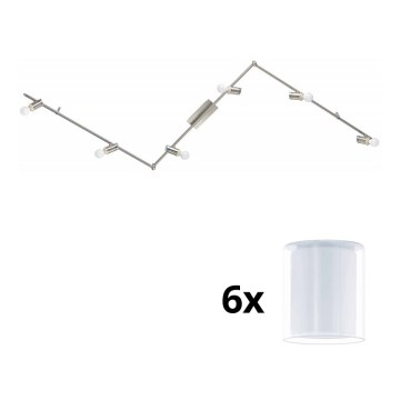 Eglo - LED Reflektorska lampa MY CHOICE 6xE14/4W/230V krom/bela
