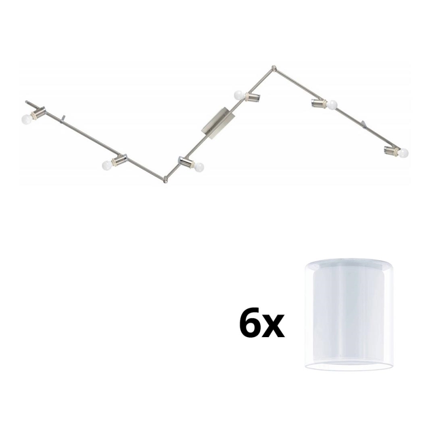 Eglo - LED Reflektorska lampa MY CHOICE 6xE14/4W/230V krom/bela