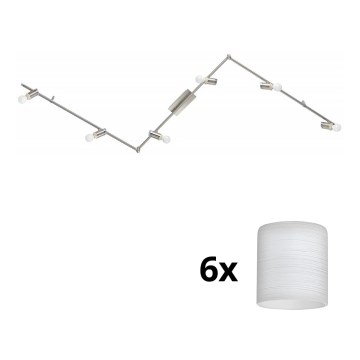 Eglo - LED Reflektorska lampa MY CHOICE 6xE14/4W/230V krom/bela