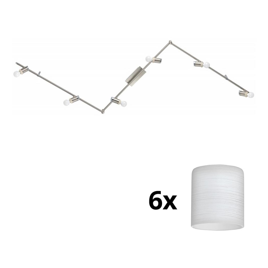 Eglo - LED Reflektorska lampa MY CHOICE 6xE14/4W/230V krom/bela
