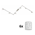 Eglo - LED Reflektorska lampa MY CHOICE 6xE14/4W/230V krom/bela