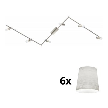 Eglo - LED Reflektorska lampa MY CHOICE 6xE14/4W/230V krom/kremasta