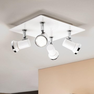 Eglo - LED reflektorska lampa za kupatilo 4xGU10-LED/3,3W/230V IP44