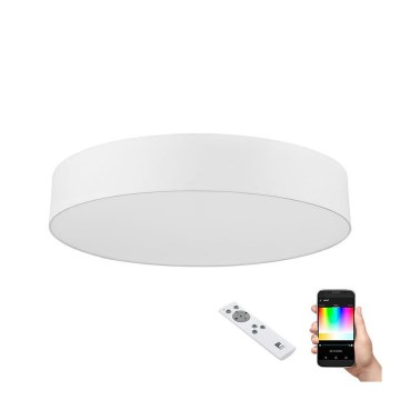 Eglo - LED RGB Prigušiva plafonjera ROMAO-C LED/42W/230V + Daljinski upravljač