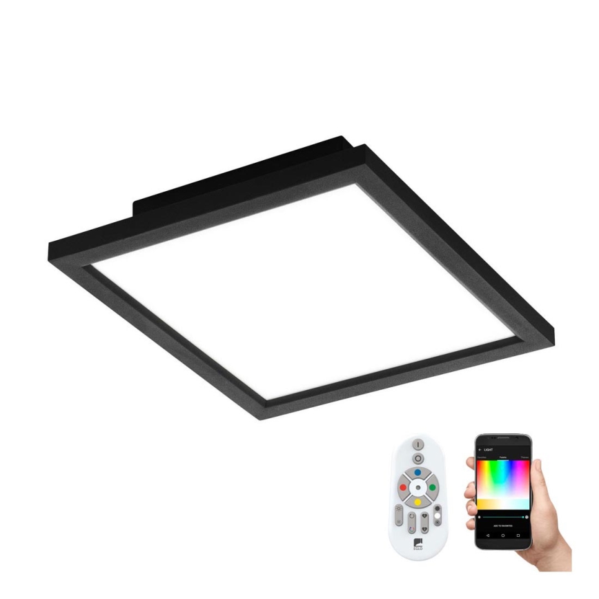 Eglo - LED RGB prigušiva plafonska svetiljka SALOBRENA-C LED/16W/230V + daljinsko upravljanje
