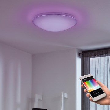 Eglo - LED RGB Prigušiva zidna plafonjera GIRON-C LED/17W/230V