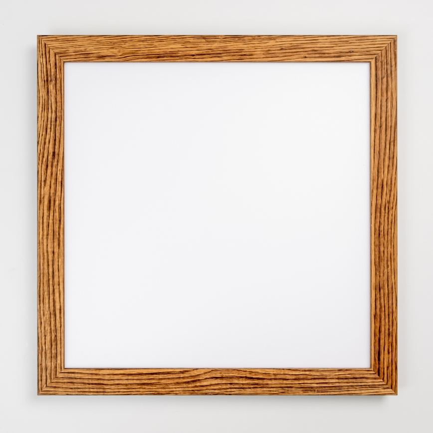 Eglo - LED RGB Prigušivi nadgradni panel SALOBRENA-C WOOD LED/30,5W/230V 2700-6500K 64x64 cm braon + Daljinski upravljač