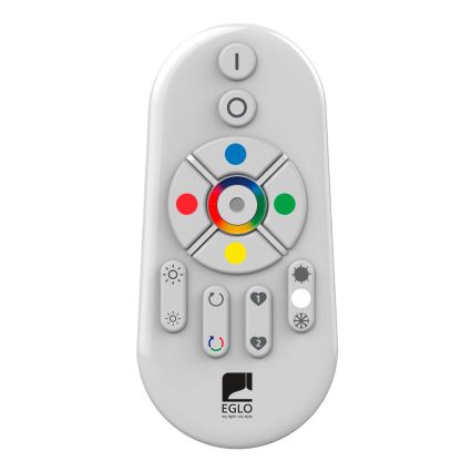 Eglo - LED RGB Prigušivi nadgradni panel SALOBRENA-C WOOD LED/30,5W/230V 2700-6500K 64x64 cm braon + Daljinski upravljač
