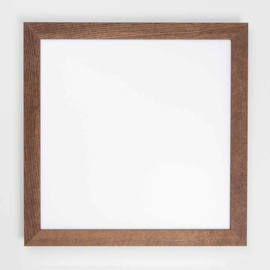 Eglo - LED RGB Prigušivi nadgradni panel SALOBRENA-C WOOD LED/30,5W/230V 2700-6500K 64x64 cm tamno braon + Daljinski upravljač