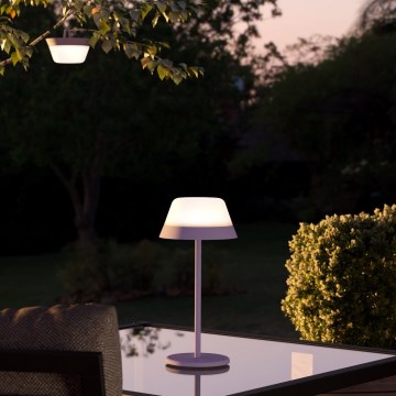 Eglo - LED RGBW Prigušiva dodirna vanjska lampa 2u1 LED/1,5W/5V 2600 mAh IP54 ljubičasta