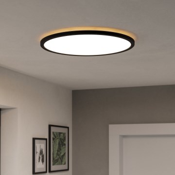 Eglo - LED RGBW prigušiva kupatilska plafonska lampa LED/16,8W/230V 2700-6500K prečnik 50 cm IP44 crna ZigBee