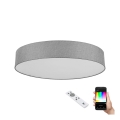 Eglo - LED RGBW Prigušiva plafonjera ROMAO-C LED/45W/230V + Daljinski upravljač