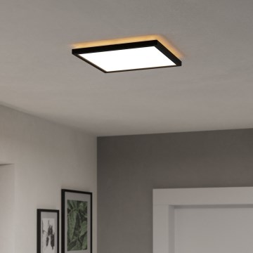 Eglo - LED RGBW Prigušiva plafonjera za kupatilo LED/13,4W/230V 2700-6500K 29x29 cm IP44 crno