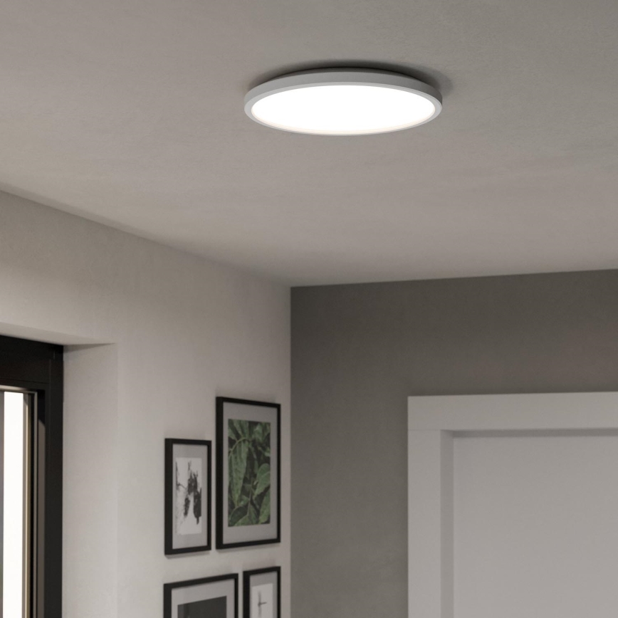 Eglo - LED RGBW Prigušiva plafonjera za kupatilo LED/13,9W/230V 2700-6500K pr. 30 cm IP44 bela ZigBee