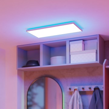 Eglo - LED RGBW Prigušiva plafonjera za kupatilo LED/17,2W/230V 2700-6500K 30x57cm IP44 bela ZigBee