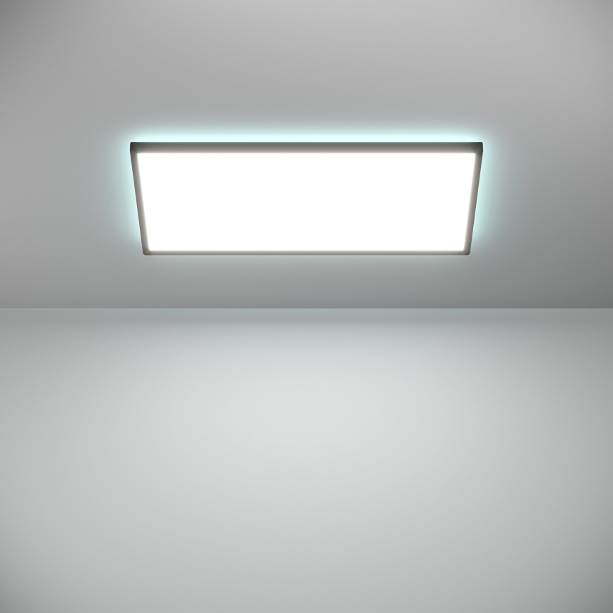 Eglo - LED RGBW Prigušiva plafonjera za kupatilo LED/17,2W/230V 2700-6500K 30x57cm IP44 crno ZigBee
