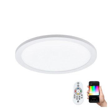 Eglo - LED RGBW prigušiva plafonska svetiljka SARSINA-C LED/16W/230V + daljinski upravljač
