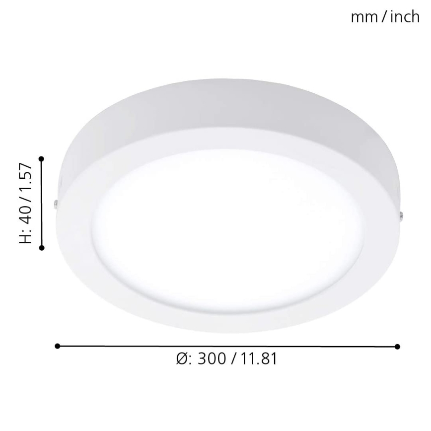 Eglo - LED RGBW prigušiva plafonska svetiljka FUEVA-C LED/21W/230V prečnika 30 cm