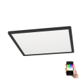 Eglo - LED RGBW prigušiva stropna svetiljka LED/16,5W/230V crna ZigBee
