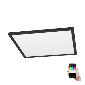 Eglo - LED RGBW prigušiva stropna svetiljka LED/16,5W/230V crna ZigBee