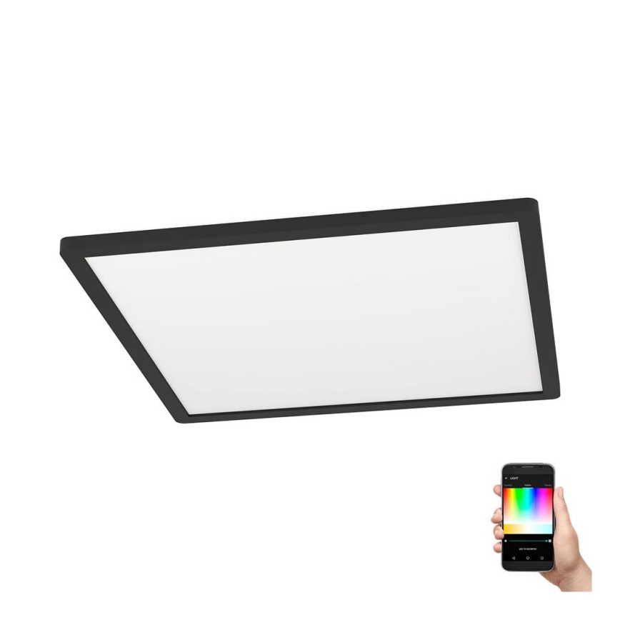 Eglo - LED RGBW prigušiva stropna svetiljka LED/16,5W/230V crna ZigBee