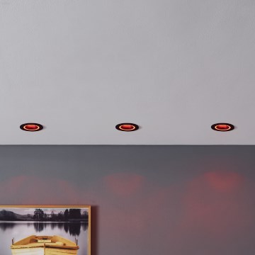 Eglo - LED RGBW Prigušiva ugradbena lampa LED/4,7W/230V crno