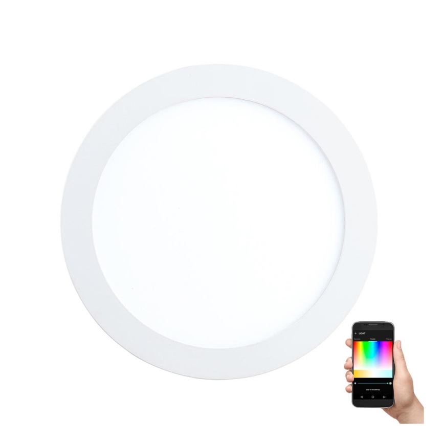 Eglo - LED RGBW prigušiva ugradna stropna svetiljka FUEVA-C LED/15,6W/230V prečnik 22,5 cm