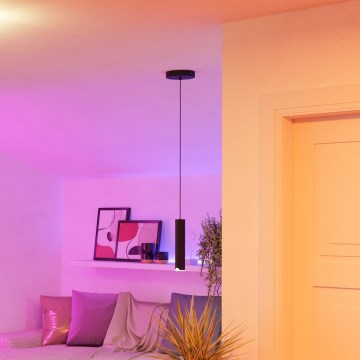 Eglo - LED RGBW Prigušivi luster na sajli LED/3,7W/230V 2700-6500K crno