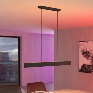 Eglo - LED RGBW Prigušivi luster na sajli LED/38W/230V 2700-6500K crno