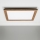 Eglo - LED RGBW Prigušivi nadgradni panel SALOBRENA-C WOOD LED/30,5W/230V 2700-6500K 64x64 cm braon + Daljinski upravljač