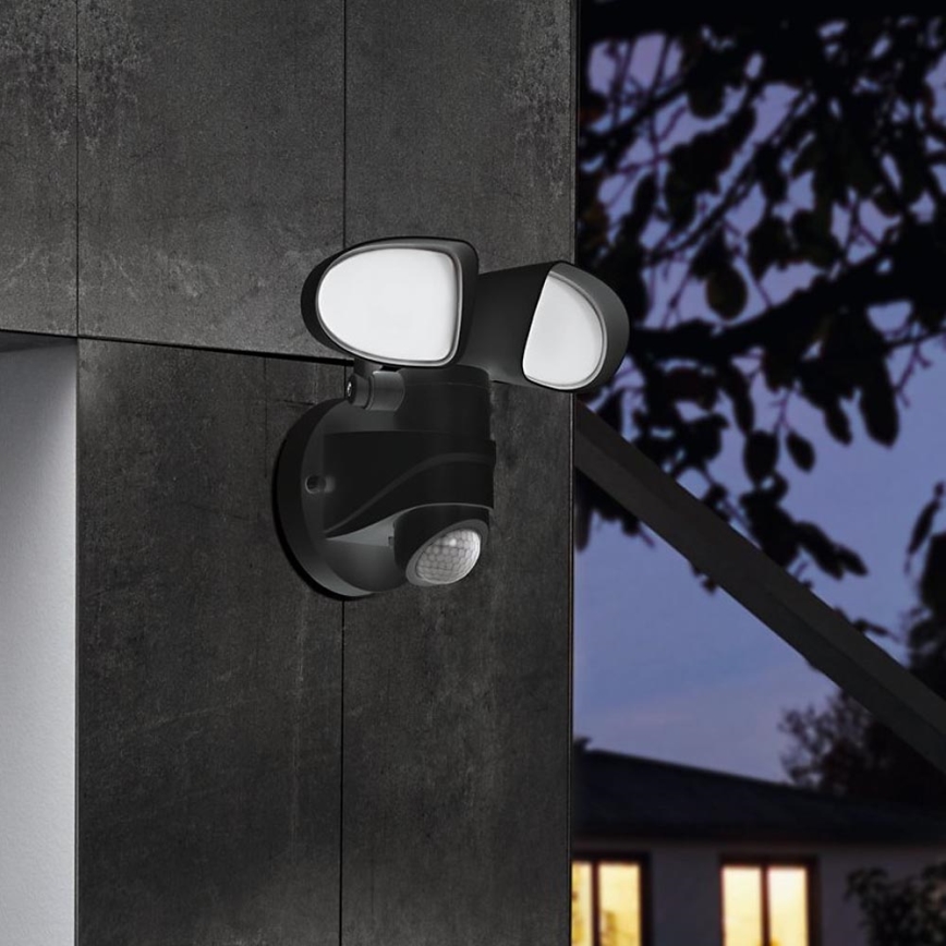 Eglo - LED Spoljašnja lampa sa senzorom 2xLED/7,5W/230V IP44