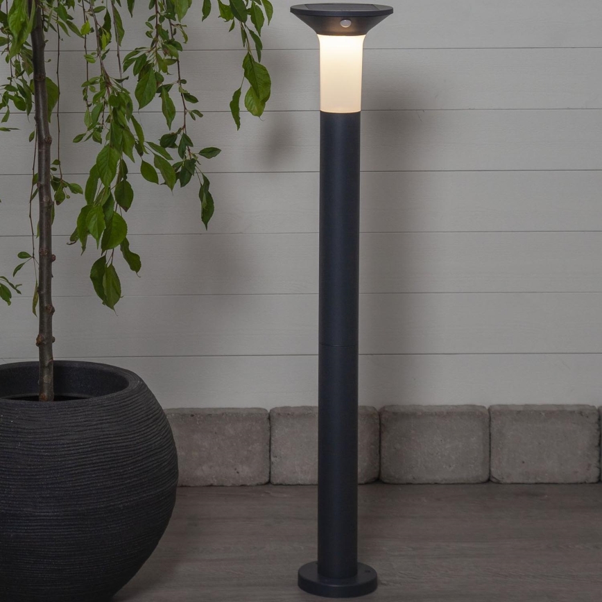 Eglo - LED Spoljašnja solarna lampa sa senzorom 6xLED/0,03W/3,7V IP44