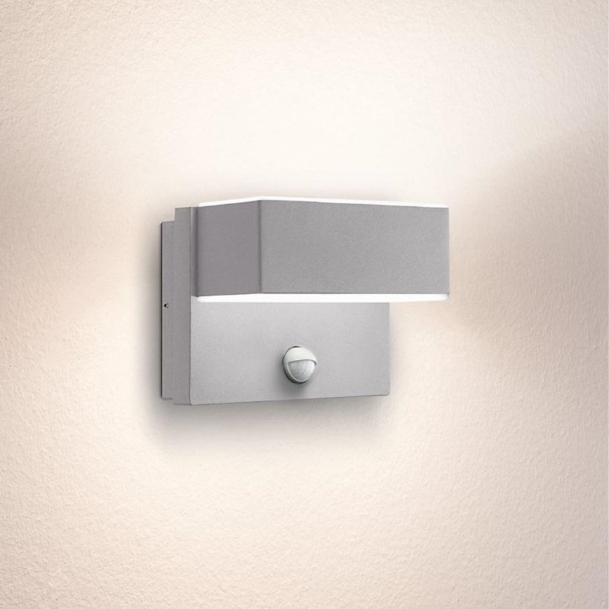 Eglo - LED Spoljašnje zidno svetlo sa senzorom 2xLED/5,6W/230V