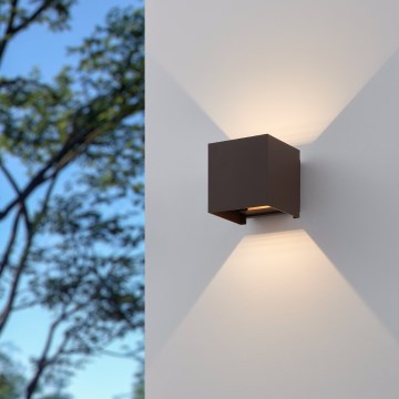 Eglo - LED Spoljna zidna lampa 2xLED/2,8W/230V IP54 braon